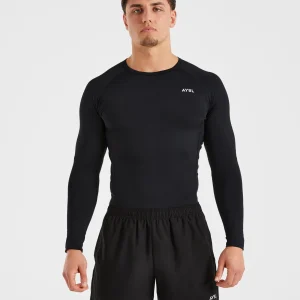 Compression Long Sleeve T Shirt - Black