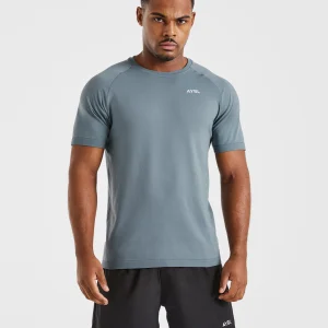 Ascend Seamless T Shirt - Slate Blue