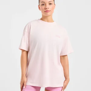 Gym Girl Era Oversized T Shirt - Pink