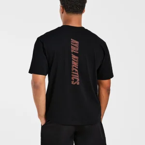 Athletics Performance T Shirt - Black/Orange