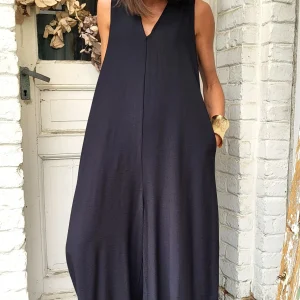 Combinaison pli dos Noir / Rouge / Kaki / Beige / Chocolat / Marine