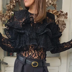 Haut dentelle froufrou