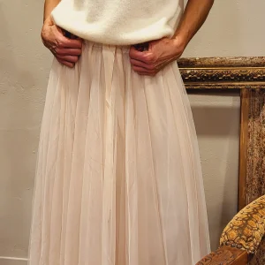 Jupon tulle Ecru / Noir / Kaki / Vert olive / Camel