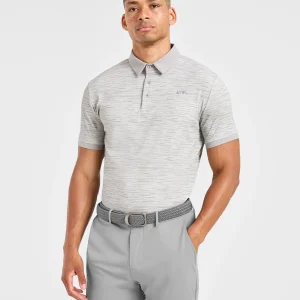 Precision Stripe Polo - Grey
