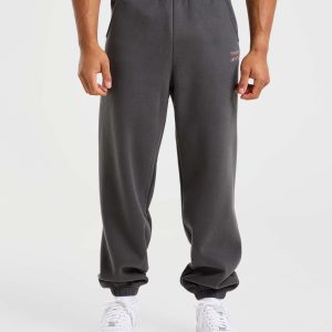 Athletics Oversized Joggers - Charcoal