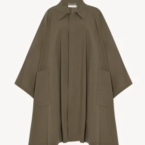 "Leins Manteau en Coton Kaki" THE ROW