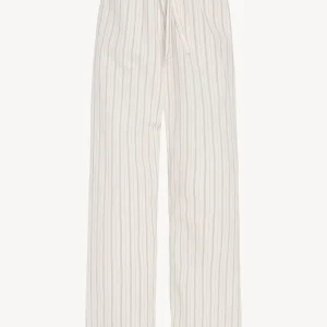 "Hypnosta Pantalon en Coton Blanc / Graphite" THE ROW