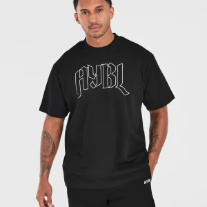 Gothic Oversized T Shirt - Black