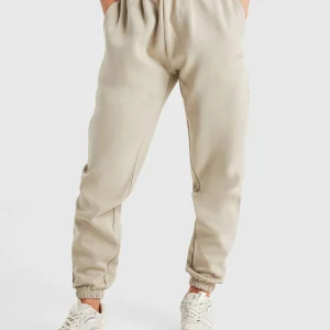 Premium Oversized Joggers - Light Taupe