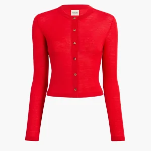 "Brieta Cardigan Rouge" KHAITE
