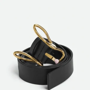 "Ceinture lapin Noir / Or" BOTTEGA VENETA