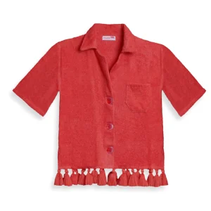 "Chemise Antonia rouge" CAP D'ANTIBES