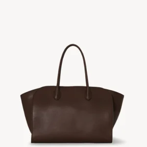 "Marlo 14 Sac en Cuir Deep brown ans" THE ROW