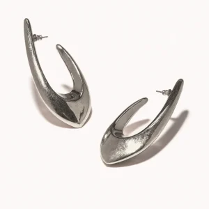 "Boucles d'oreilles Spada Drop en Rhodium Plated Copper" PANCONESI