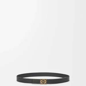 "Ceinture Reversible Anagram en cuir grainé Noir" LOEWE