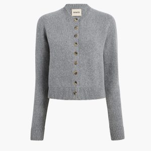 "Everheart Cardigan gris" KHAITE