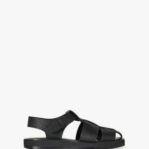 Sandales Plates "Fisherman Noir" THE ROW