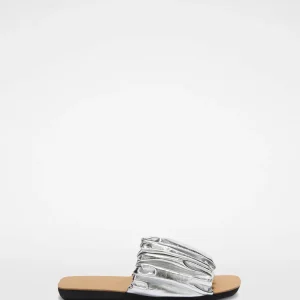 Sandales plates Métallisé JIL SANDER