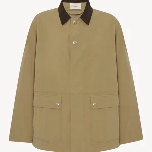 "Frank Veste en Coton Deep Bistre / Camel" THE ROW