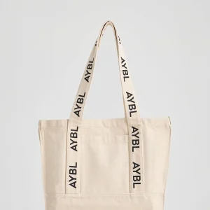 Branded Strap Tote Bag - Canvas